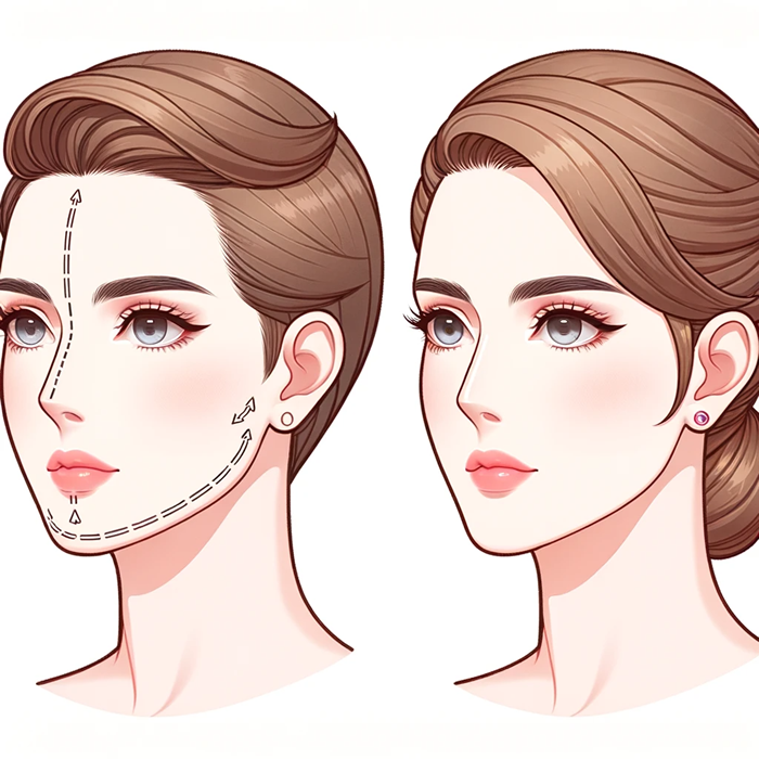 before and after facial feminization surgery